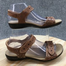 Romika Sandal Womens 39 Brown Tahiti 03 Open Toe Slip On Wedge Casual Leather