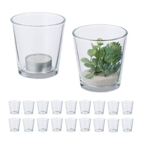Photophores verre lot 20 - photophores,