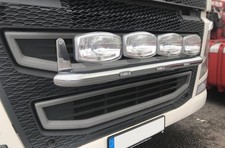Inox Grille Barre E + Blanc Leds + LED Spots + Stroboscope Pour Scania Neuf Gen