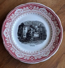 Assiette Parlante Vintage Les