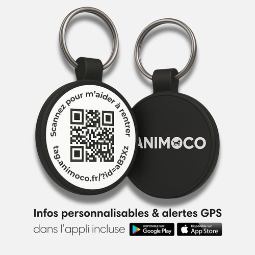 Médaille chien chat code - médaille, qr