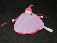 Doudou plat lutin rose violet