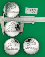 Carlsson center cap Set of 4, Silver approximately 60 mm