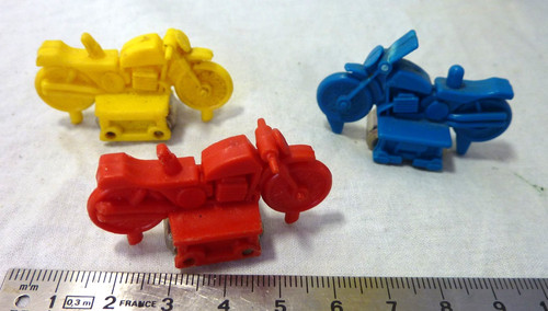 Trois motos jeu - trois, du