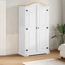 Garde-robe Corona 102x52x186 cm bois de pin massif armoire de rangement vidaXL