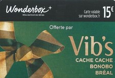Carte cadeau - Wonderbox /  Vib's  /  voir scan-   GIFT CARD