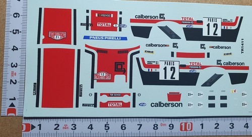 Decals fiat 131 abarth - 1/43,