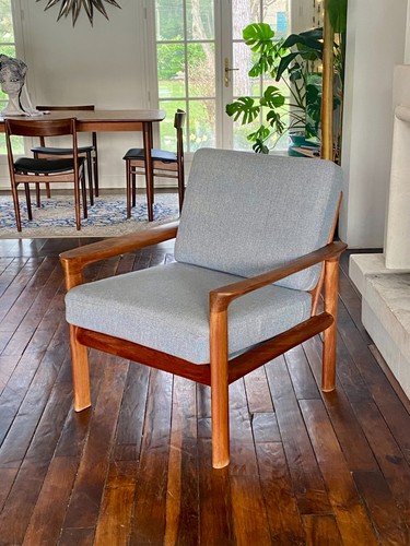 Fauteuil danois teck - en, –