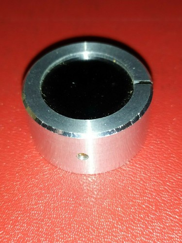 Bouton potentiometre alu gris - bouton,