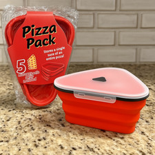 Ultimate Pizza Pack Storage Container Reusable Foldable Portable Microwavable!