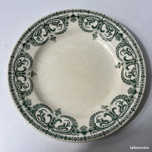 Assiette plate guirlande - plate,