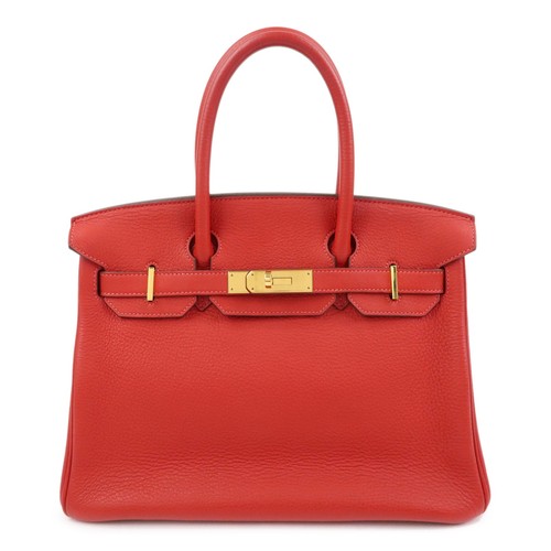 Hermès birkin rouge - birkin, avec