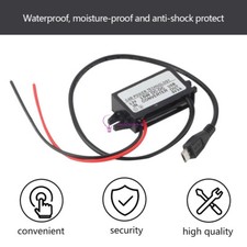 1X DC DC 12V To 5V 3A Converter Module With Micro USB Output Power Adapter