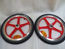 STRiDA 16-inch front and rear wheels red Tires included Rare unused good JP