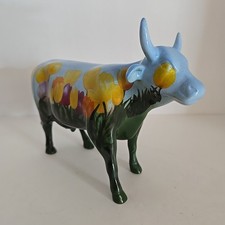Cow Parade Figurine The Tulip Cow 2002 6x4.75"