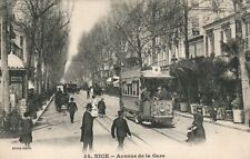 FRANCE Nice Avenue de la Gare TRAM Postcard