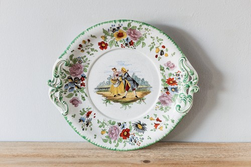 Grand plat ancien boch - ancien, frères