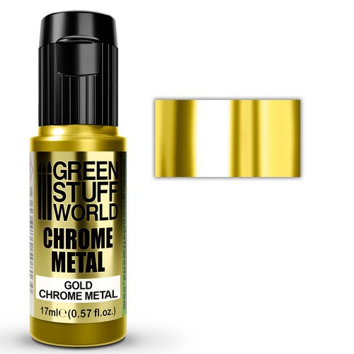 Peinture chromée or 17ml - -,