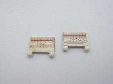 Playmobil (Y11c05) HOSPITAL - Lot 2 Vintage Bed Panels 3404 3432 (Damaged)