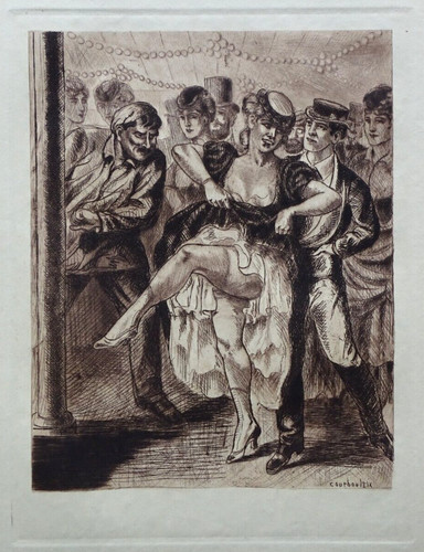 Courbouleix gravure originale - courbouleix,
