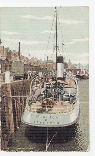 Cpa dieppe gare maritime - gare, le