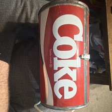 Coca-Cola Metal Cooler Red