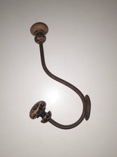 Patère ancienne - en métal et bois - porte manteau / chapeau vintage - atelier
