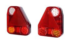 2x Feu Stop LED 12/24V Frein Feu Arrière Testé E Réflecteur pour Remorque Tra...