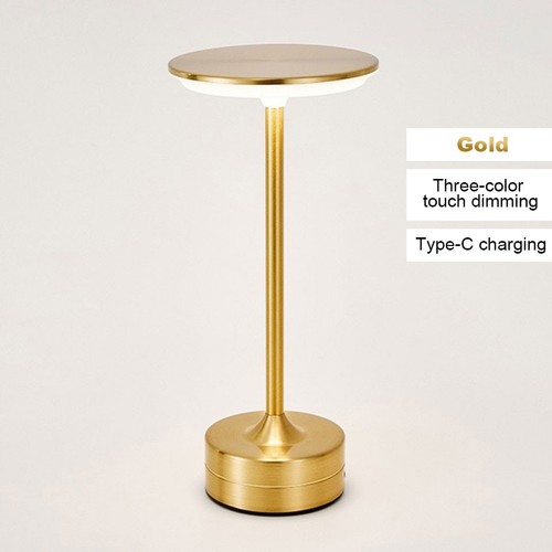 Lampe led tactile - lampe, dorée