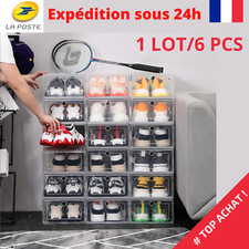 Boîtes à Chaussures Anti-Oxydant Coffre de Rangement Transparent pour Chaussures