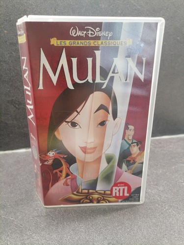 Cassette vhs mulan walt disney - vhs,