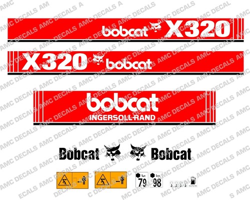 Bobcat x320 mini digger decal - mini,