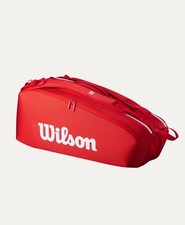 Wilson Sac Unisexe Pour 6 Raquette De Tennis Super Tour 2025 - Couleur:Rouge / B