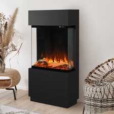 Noble Flame Campo [Électrique Poêle Debout Optiflame]: Noir