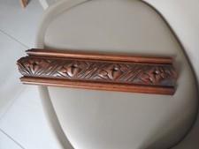 carved wooden plate panel 39 x 10 cm furniture decoration furniture