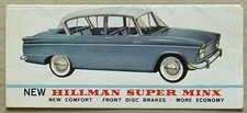 HILLMAN SUPER MINX Car Sales Brochure 1963 #896/H