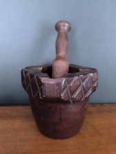 Ancien Pilon Et Mortier En