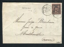 Rare lettre de Barberey par
