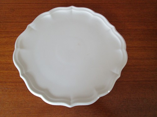 Plat rond blanc bords - rond,
