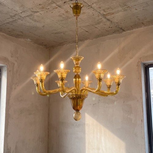 Lustre style murano verre - lustre,
