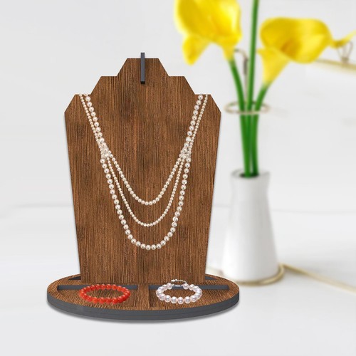 Présentoir bijoux bois - bijoux, en