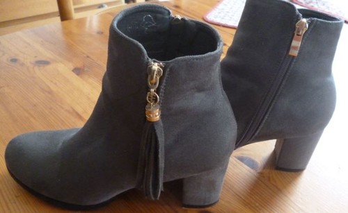 Boots daim femme - boots, gris,