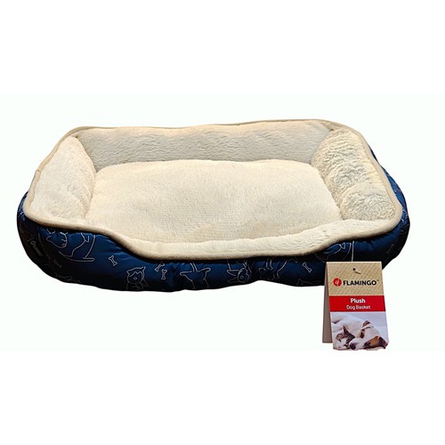Coussin lilly bleu rectangle - coussin,