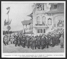 1924 -- HOLY ADDRESS. INAUGURATION OF PLAQUE TO THE BELGIAN GOVERNMENT. 3X323