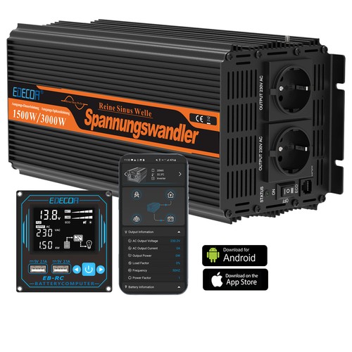 Edecoa convertisseur 12v - convertisseur, 220v