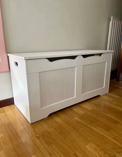 Banc coffre rangement bois - rangement,