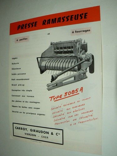 Prospectus presse carroy - prospectus,