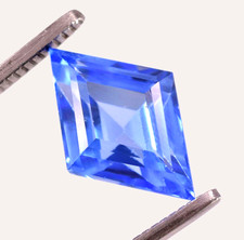 Pierre précieuse en vrac non chauffée taille fantaisie aigue-marine bleue...