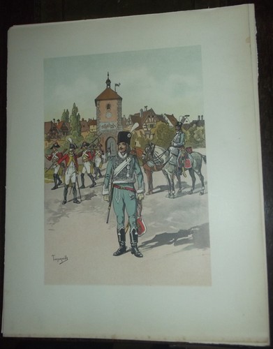 Ancienne gravure militaire - ancienne,