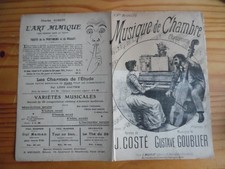 PARTITION MUSIQUE DE CHAMBRE